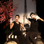 Zenia performing as a mime for the PALS Autism Society Gala.