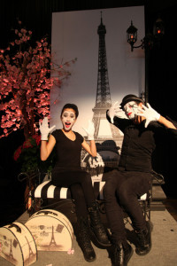 Zenia performing as a mime for the PALS Autism Society Gala.