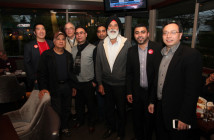Ted Lau (CEO The Ballistic Arts Asylum) and Anthony Chohan (Air Net Communications District Manager) with supporters.