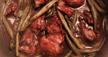 Chicken Adobo with green beans