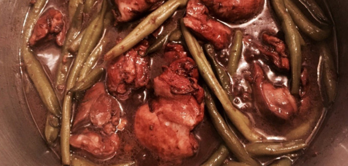 Chicken Adobo with green beans