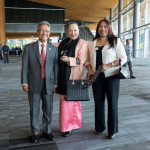 Retired Philippine Consul General Jose Ampeso with wife Cecilia Ampeso and Nellie Vandt