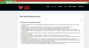 Reyfort Media Group's page "Why Reyfort Media Group?" on January 4/2016.