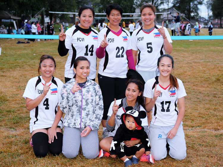 "We are Number One!" Nissan women's team - 2016 Migrante BC Volleyball Champion